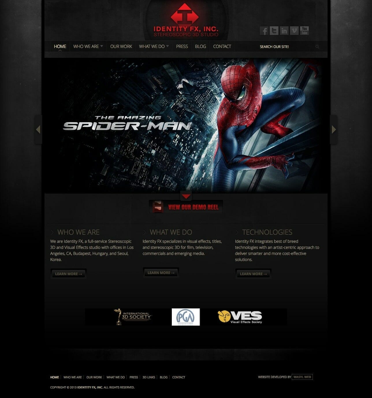 Identity FX website homepage
